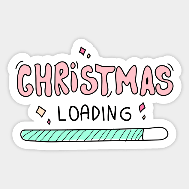 christmas is loading Sticker by meilyanadl